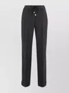 Peserico Cuffed Linen Trousers In Black
