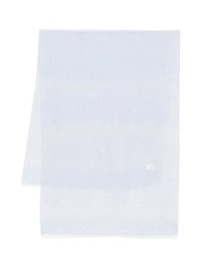 Peserico Linen-viscose Blend Sky Blue Scarf