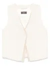 Peserico Linen Waistcoat In Neutrals