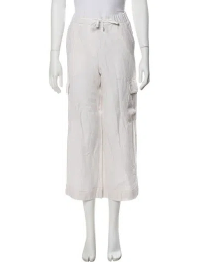 Pre-owned Peserico Linen Wide Leg Pants In Neutral