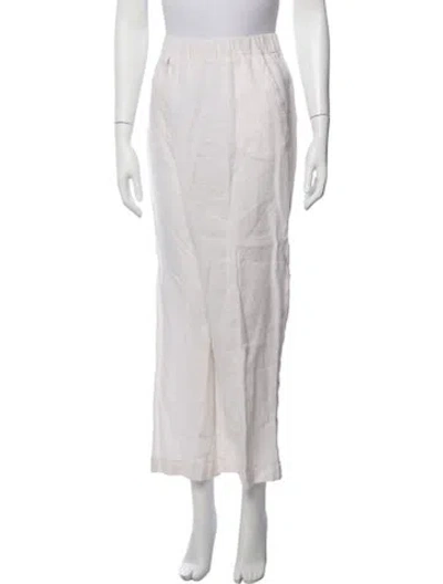 Pre-owned Peserico Linen Wide Leg Pants In Pink