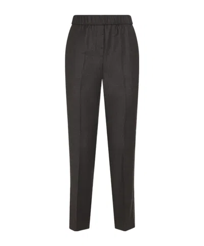 PESERICO ELASTICATED-WAISTBAND WOOL TROUSERS
