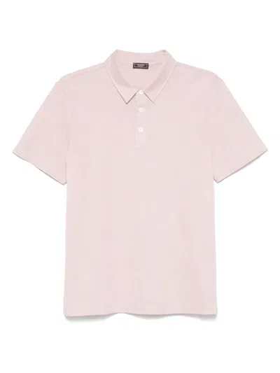 Peserico Poloshirt Mit Logo-stickerei In Pink