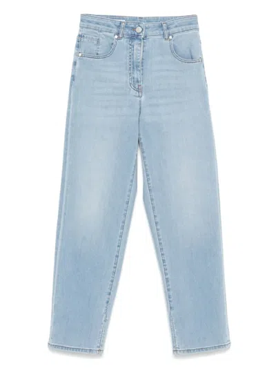 Peserico Logo-patch Jeans In ブルー