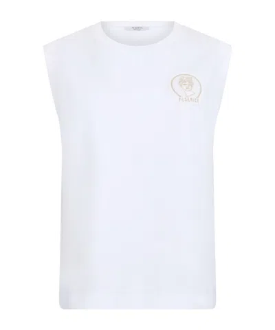 Peserico Logo-patch Tank Top In White