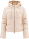 Peserico Down Jacket With Punto Luce In Neutrals