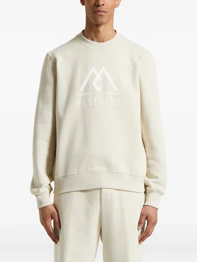 Peserico Logo-print Sweatshirt In Neutral
