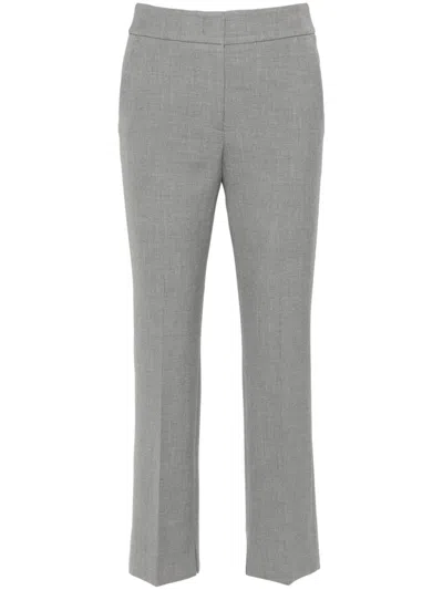Peserico Logo Waistband Trousers In 灰色