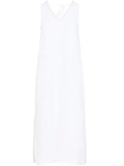 Peserico Long Dress In White