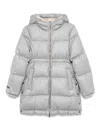 Peserico Punto Luce-chain Coat In Grey