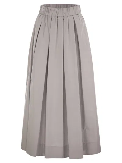 PESERICO LONG SKIRT IN LIGHTWEIGHT CANVAS PARACHUTE