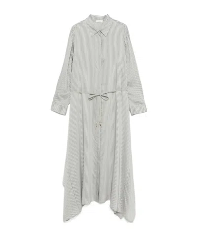 Peserico Long Sleeve Dress In Green