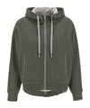 Peserico Sparkle Drawstring Hooded Long Sleeve