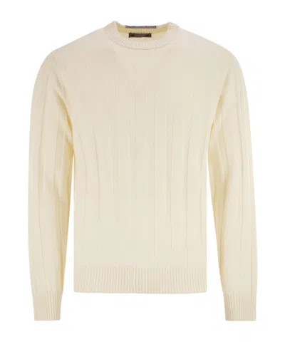 PESERICO LONG SLEEVE RIBBED SWEATER