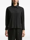 Peserico Long-sleeve Shirt In Black