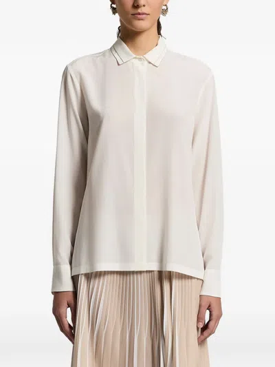 Peserico Long-sleeve Shirt In White