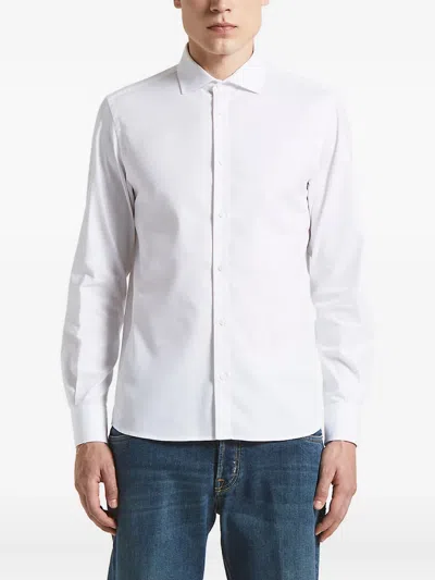 Peserico Long-sleeve Shirt In White