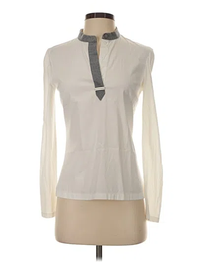 Pre-owned Peserico Long Sleeve T-shirt In Ivory