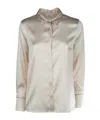 Peserico Long-sleeved Blouse In Neutral