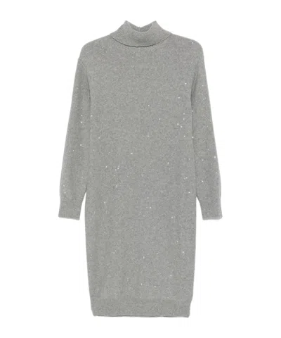 PESERICO SEQUINNED MIDI DRESS