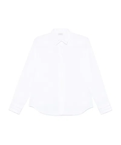 Peserico Long-sleeved Shirt In White
