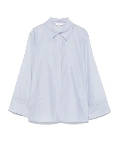 Peserico Long-sleeved Shirt In White