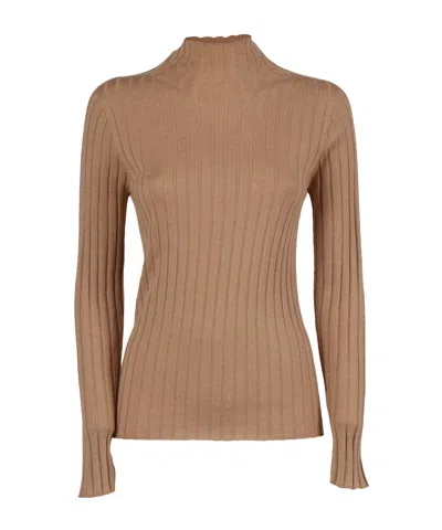 PESERICO RIBBED KNITTED SWEATER
