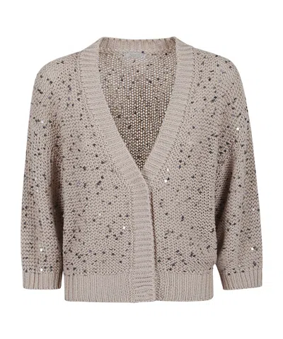 PESERICO SEQUIN-DETAIL CARDIGAN