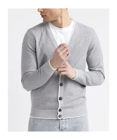Peserico Long-sleeved Sweater In Gray