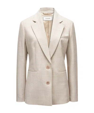 Peserico Long-sleeve Blazer In White