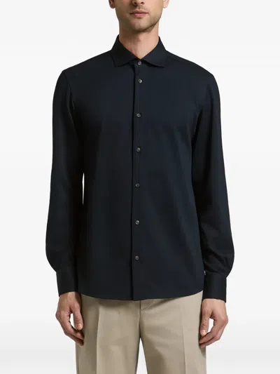 Peserico Long-sleeve Shirt In Blue