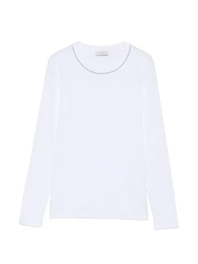 Peserico Long-sleeve Top In White
