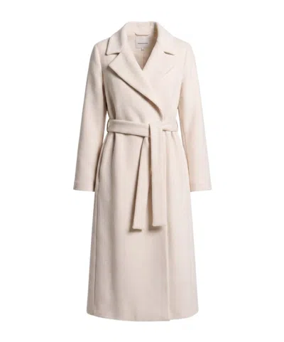Peserico Long-sleeved Belted Coat In White