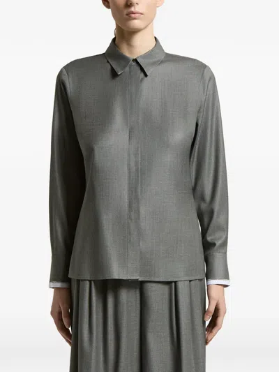 Peserico Long-sleeved Shirt In Multi