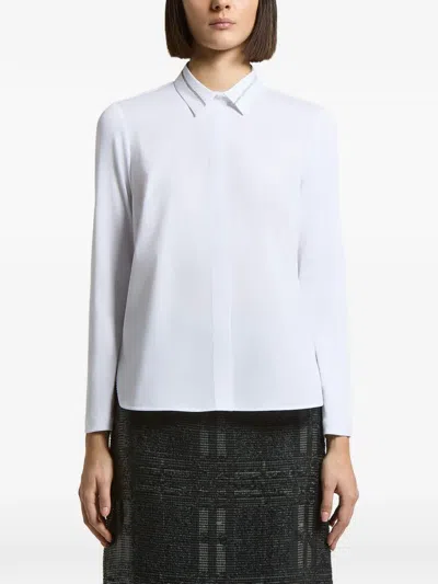 Peserico Long-sleeved Shirt In White