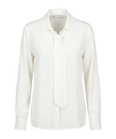 Peserico Long-sleeved Shirt In White
