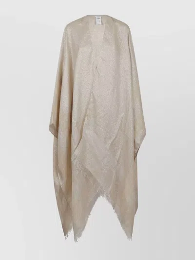 PESERICO LOOM-WOVEN SCARF WITH METALLIC LUREX SHEEN