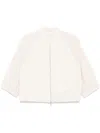 Peserico Lurex Bomber Jacket In Neutrals
