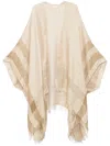 Peserico Lurex-detail Cape In Yellow