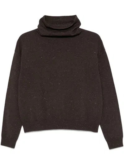 Peserico Lurex-detail Sweater In Black