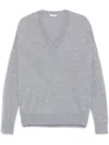 Shop Peserico Lurex-detail Sweater In Grey