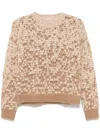 Peserico Lurex-detail Sweater In Neutrals