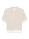 Peserico Lurex-detail T-shirt In Neutrals