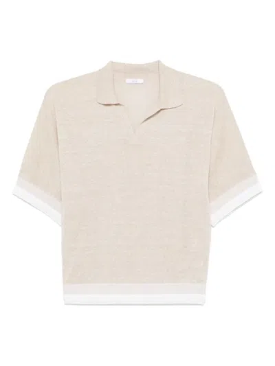 Peserico Lurex-detail T-shirt In Neutrals