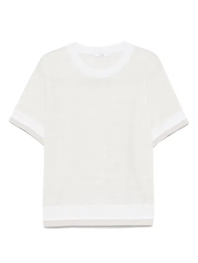 Peserico Lurex-detail Top In White