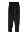 Peserico Lurex-detail Trousers In Black