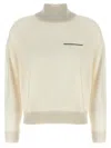 Peserico Ribbed Turtleneck Sweater Lurex Accents In Multi