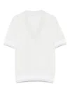 Peserico Sequin-embellished T-shirt In White