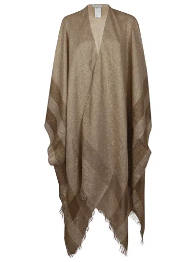 Peserico Lurex-finished Woven Kimono Scarf