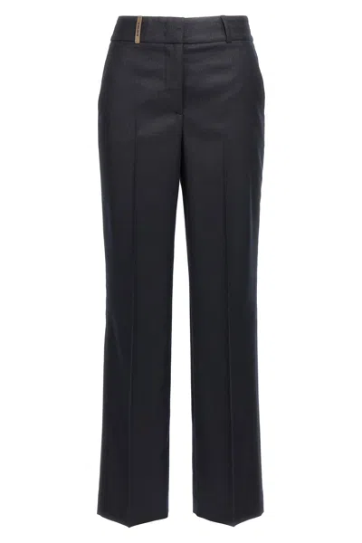 PESERICO LUREX FLANNEL PANTS